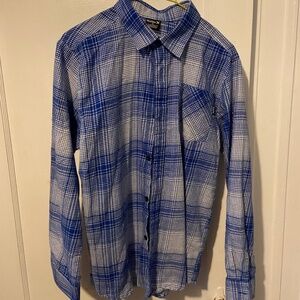 Hurley Boys button down plaid shirt XL